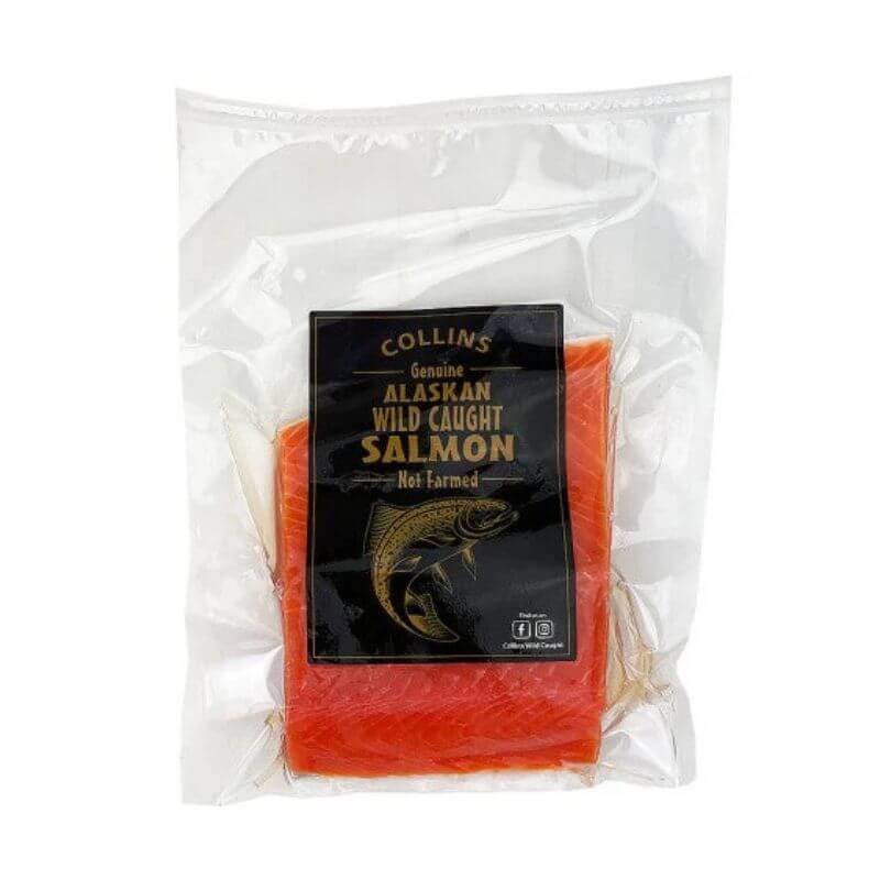 Collins Seafood Wild Caught Alaskan Salmon, featured in the Joy Wholefoods online store.