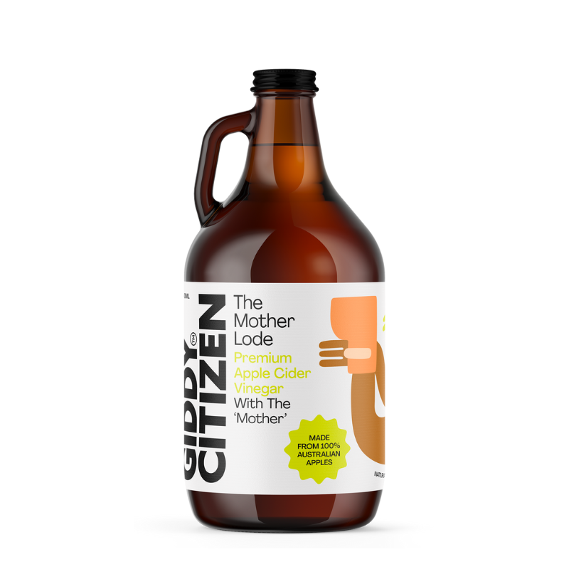 Giddy Citizen Organic Apple Cider Vinegar with The Mother 950ml, featured in the Joy Wholefoods online store.