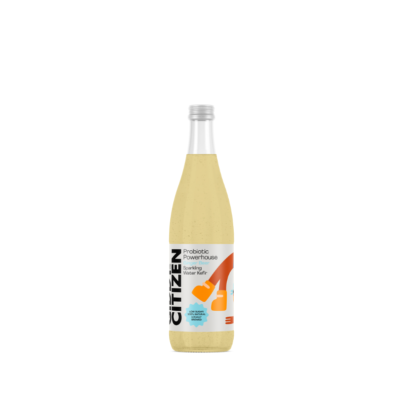 Giddy Citizen Sparkling Water Kefir Ginger Beer 330ml, featured in the Joy Wholefoods online store.