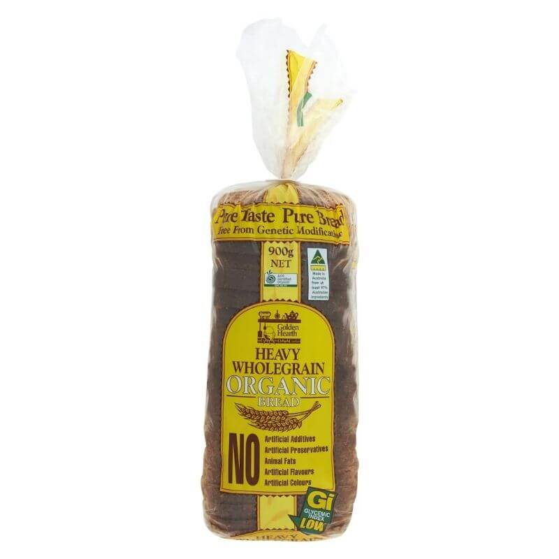 Gold Coast Bakeries Golden Hearth Heavy Wholegrain Bread, featured in the Joy Wholefoods online store.