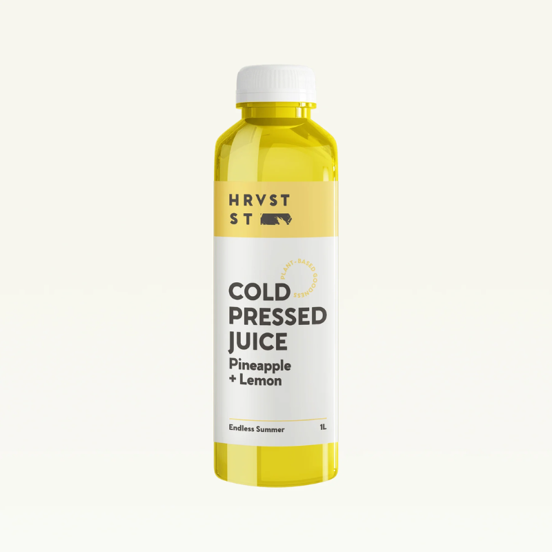 HRVST ST Cold Pressed Juice Endless Summer Pineapple Lemon 1l, featured in the Joy Wholefoods online store.