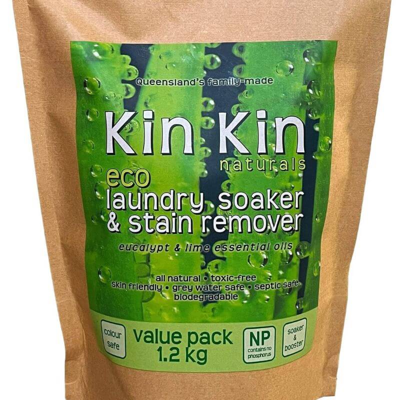 Kin Kin Laundry Soaker 1.2kg, featured in the Joy Wholefoods online store.