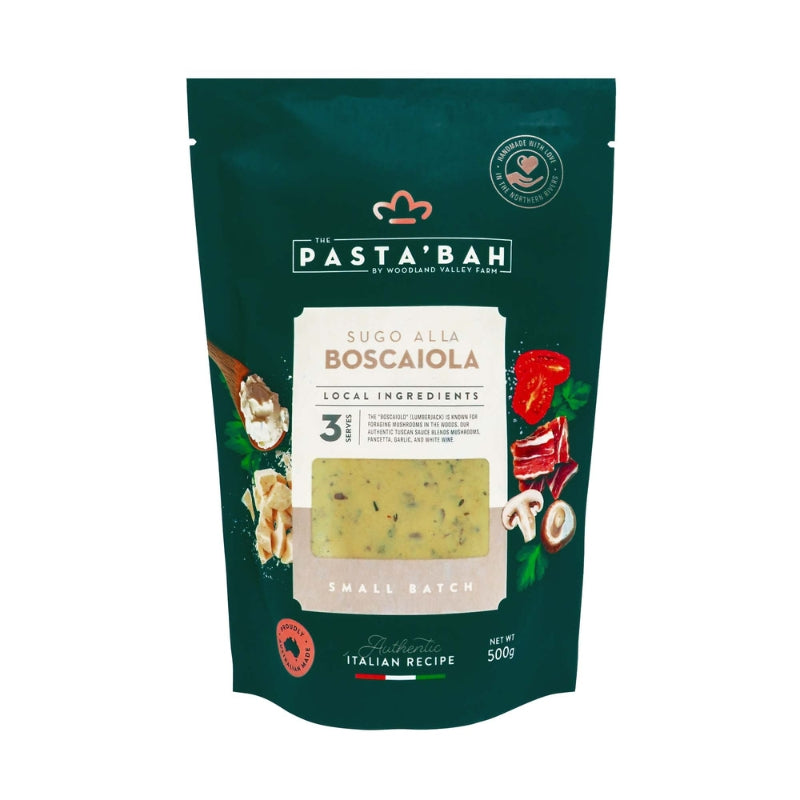 Pasta Sauce Boscaiola, featured in the Joy Wholefoods online store.