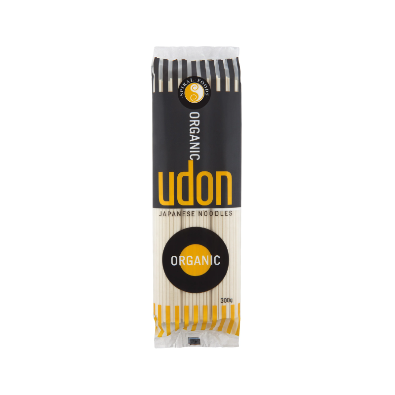 Spiral Foods Organic Udon Noodles 300gm, featured in the Joy Wholefoods online store.