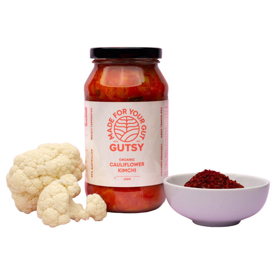 CauliflowerKimchionWhite, part of the Joy Wholefoods organic range.
