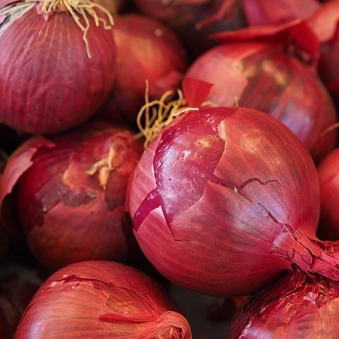 Onions red, part of the Joy Wholefoods organic range.