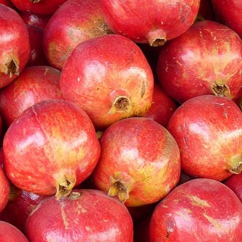 Pomegranate spray free organic food Brisbane fruit home delivery, part of the Joy Wholefoods organic range.