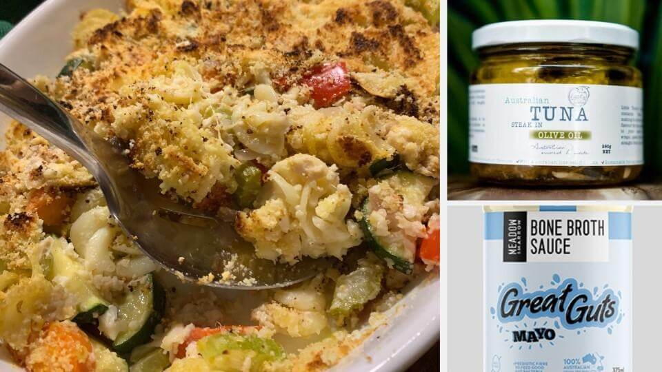 Healthy Tuna Pasta Bake (GF)