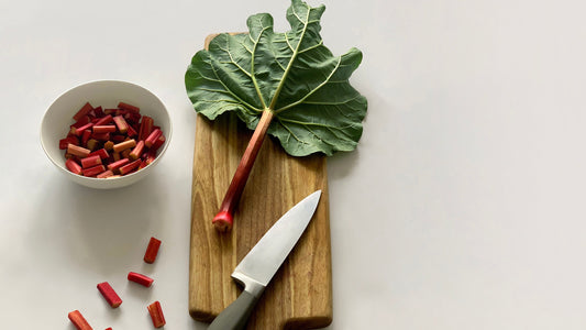 Chopped rhubarb