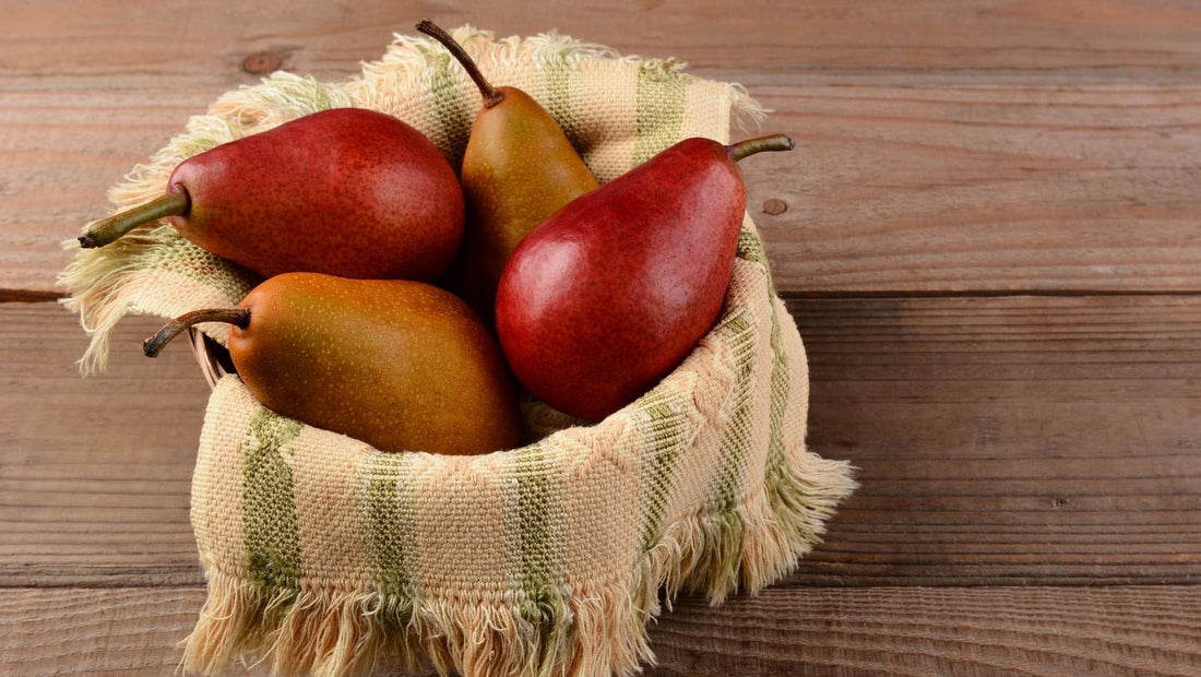 Basket full of pears