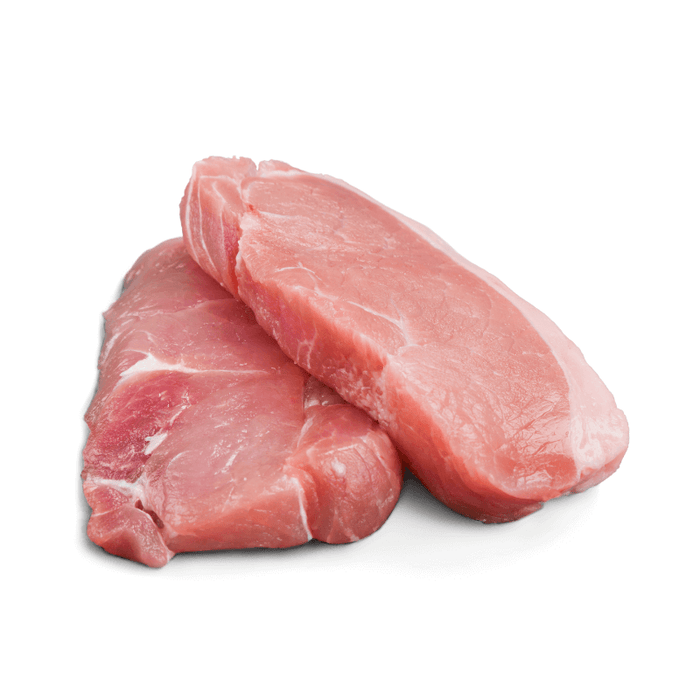 Belvedere Farm Regen Pork Loin Steaks 600gm, featured in the Joy Wholefoods online store.