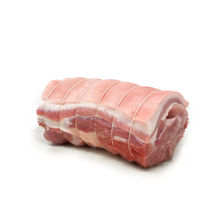 Belvedere Farm Regen Pork rolled shoulder roast 1.4kg, featured in the Joy Wholefoods online store.