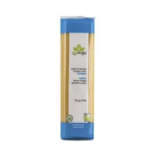 BioItalia Linguini Pasta 500gm, featured in the Joy Wholefoods online store.