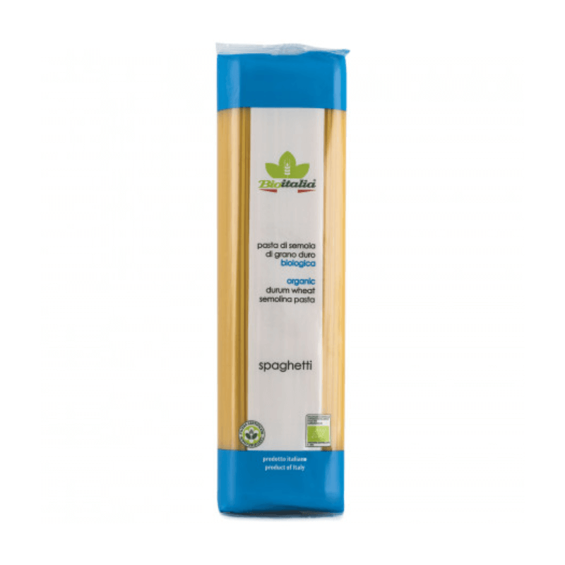 BioItalia Spaghetti Organic 500gm, featured in the Joy Wholefoods online store.
