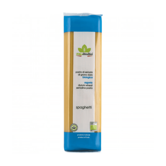 BioItalia Spaghetti Organic 500gm, featured in the Joy Wholefoods online store.