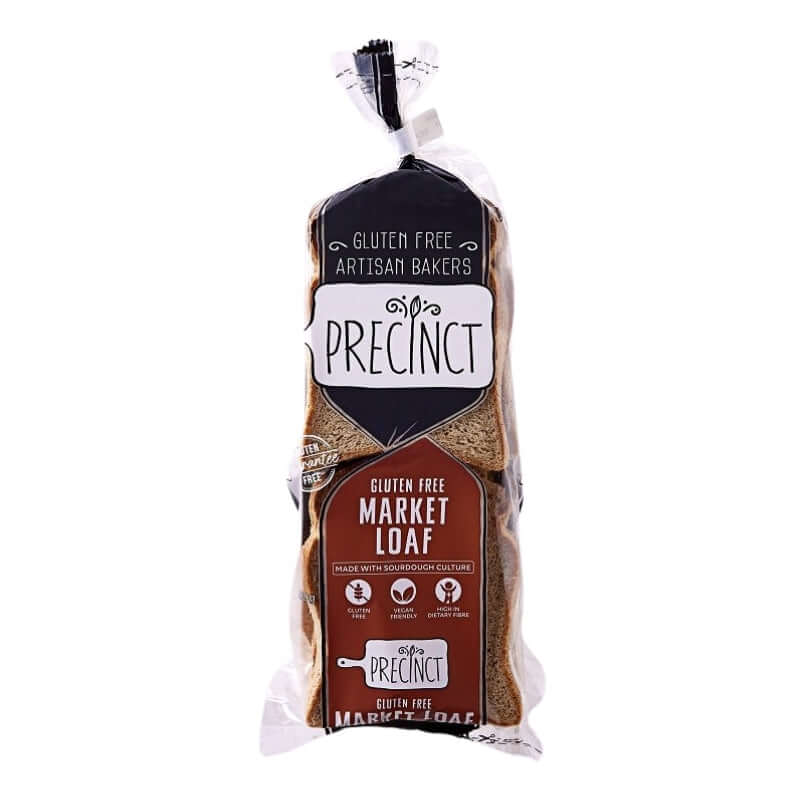 Bread Gluten free Market Loaf sliced GF Precinct, featured in the Joy Wholefoods online store.