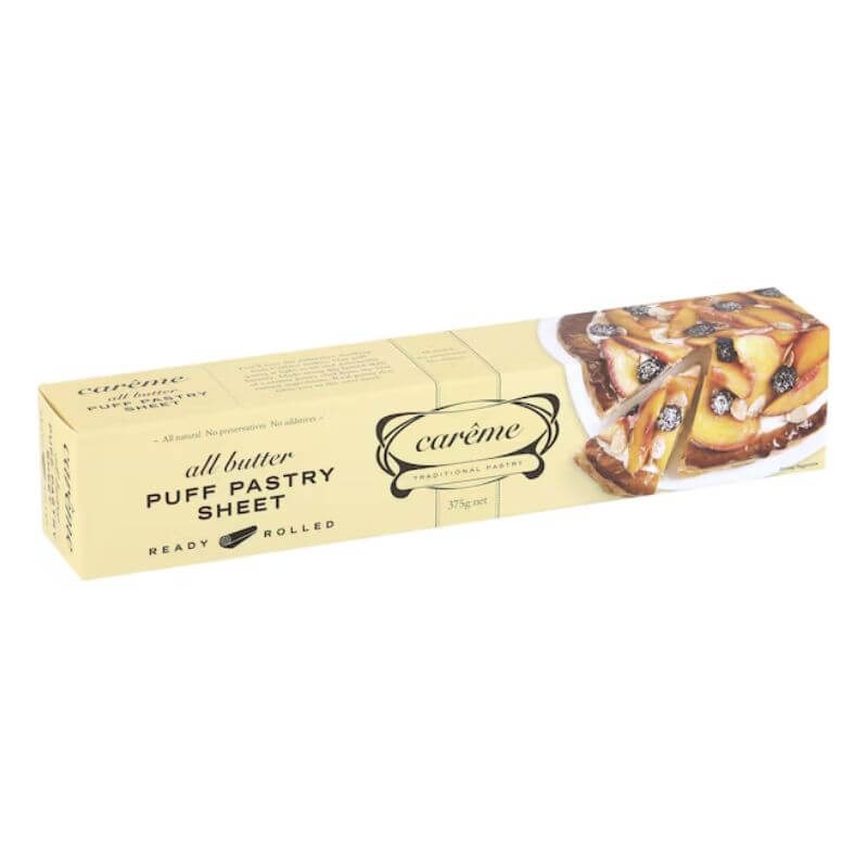 Careme Pastry All Butter Puff 375gm, featured in the Joy Wholefoods online store.