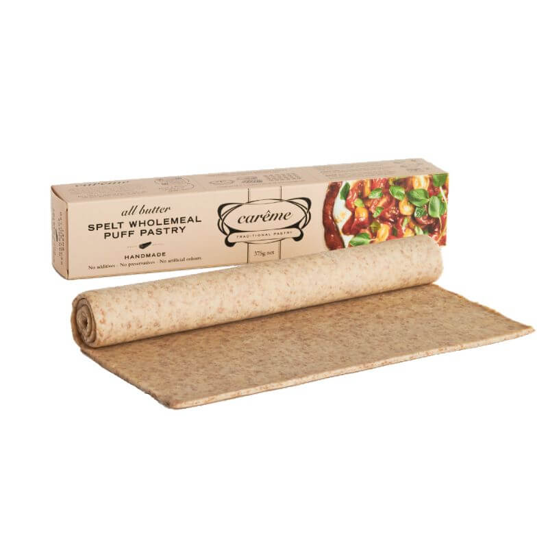 Careme Pastry Spelt Wholemeal Puff 375gm, featured in the Joy Wholefoods online store.