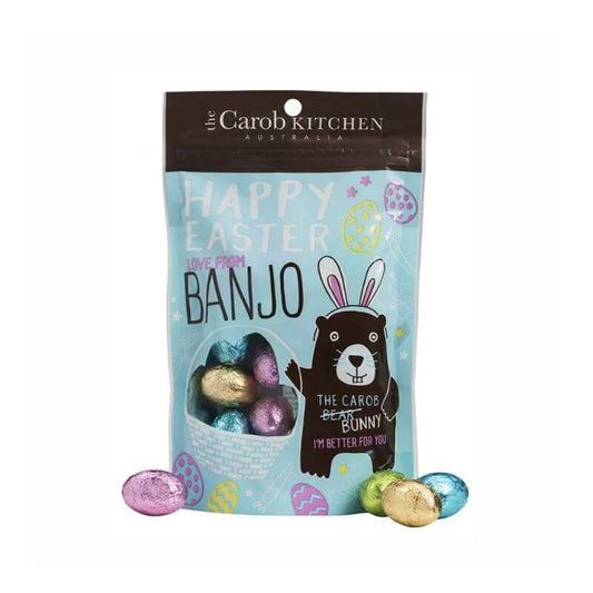 Carob Kitchen Mini Easter Egg 140gm, featured in the Joy Wholefoods online store.