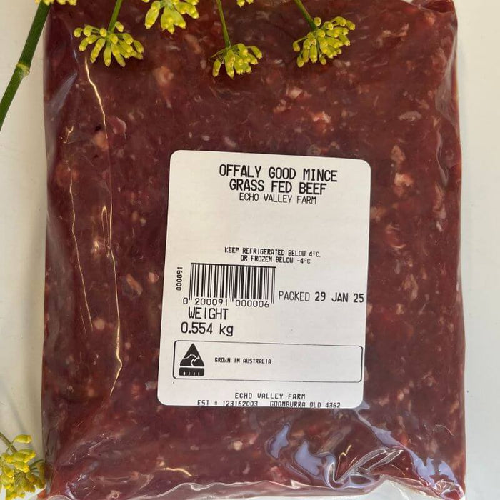 Echo Valley Farm Beef Mince Offally Good, featured in the Joy Wholefoods online store.