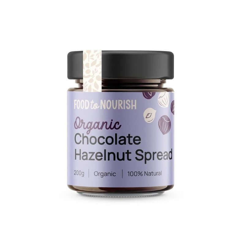 Food To Nourish Chocolate Hazelnut Spread 200gn, featured in the Joy Wholefoods online store.