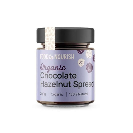 Food To Nourish Chocolate Hazelnut Spread 200gn, featured in the Joy Wholefoods online store.