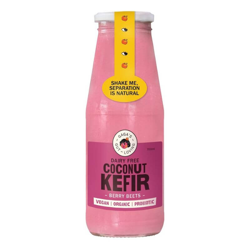 Gagas Gut Loving Coconut Kefir Berry Beets 700ml, featured in the Joy Wholefoods online store.