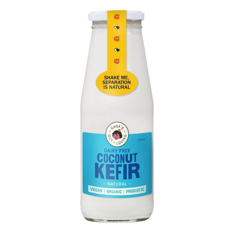 Gagas Gut Loving Coconut Kefir Natural 700ml, featured in the Joy Wholefoods online store.