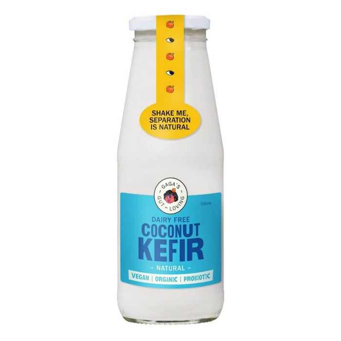 Gagas Gut Loving Coconut Kefir Natural 700ml, featured in the Joy Wholefoods online store.