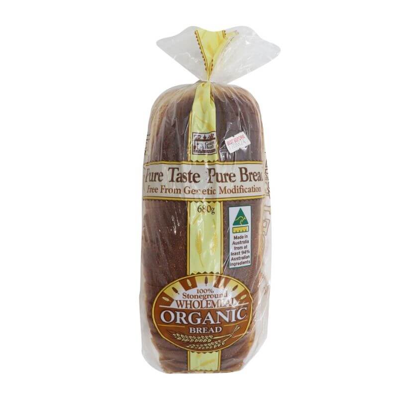 Gold Coast Bakeries Golden Hearth Organic Wholemeal Bread, featured in the Joy Wholefoods online store.