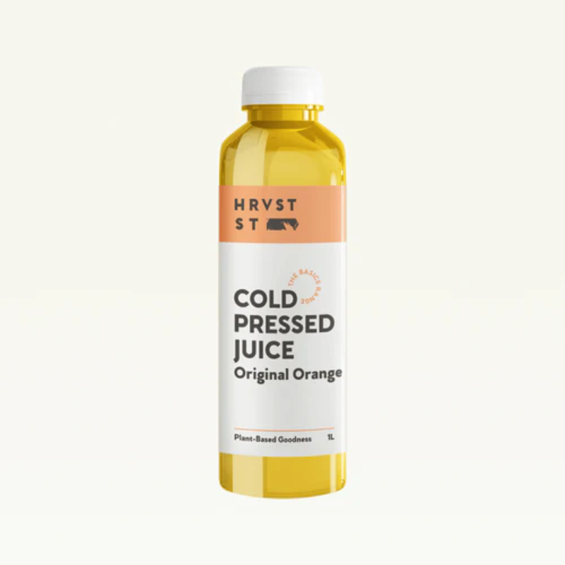 HRVST ST Cold Pressed Juice Original Orange 1L, featured in the Joy Wholefoods online store.