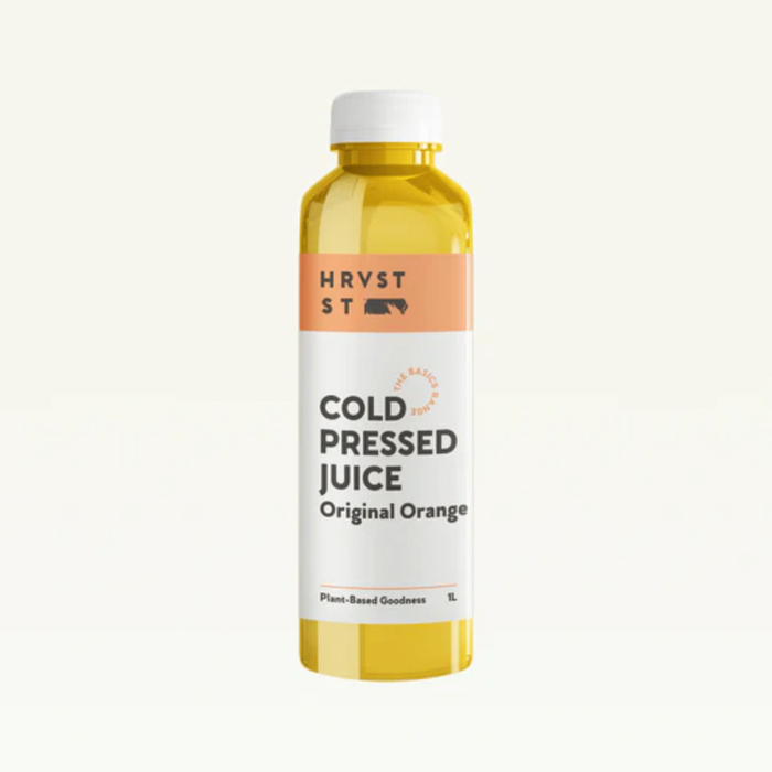 HRVST ST Cold Pressed Juice Original Orange 1L, featured in the Joy Wholefoods online store.