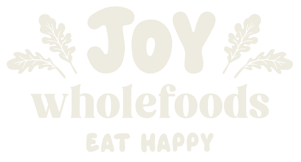 joy wholefoods (previously spray free farmacy) logo - eat happy healthy food