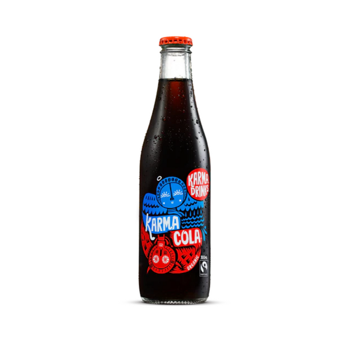 KarmaDrinksColaOrganic300ml, featured in the Joy Wholefoods online store.