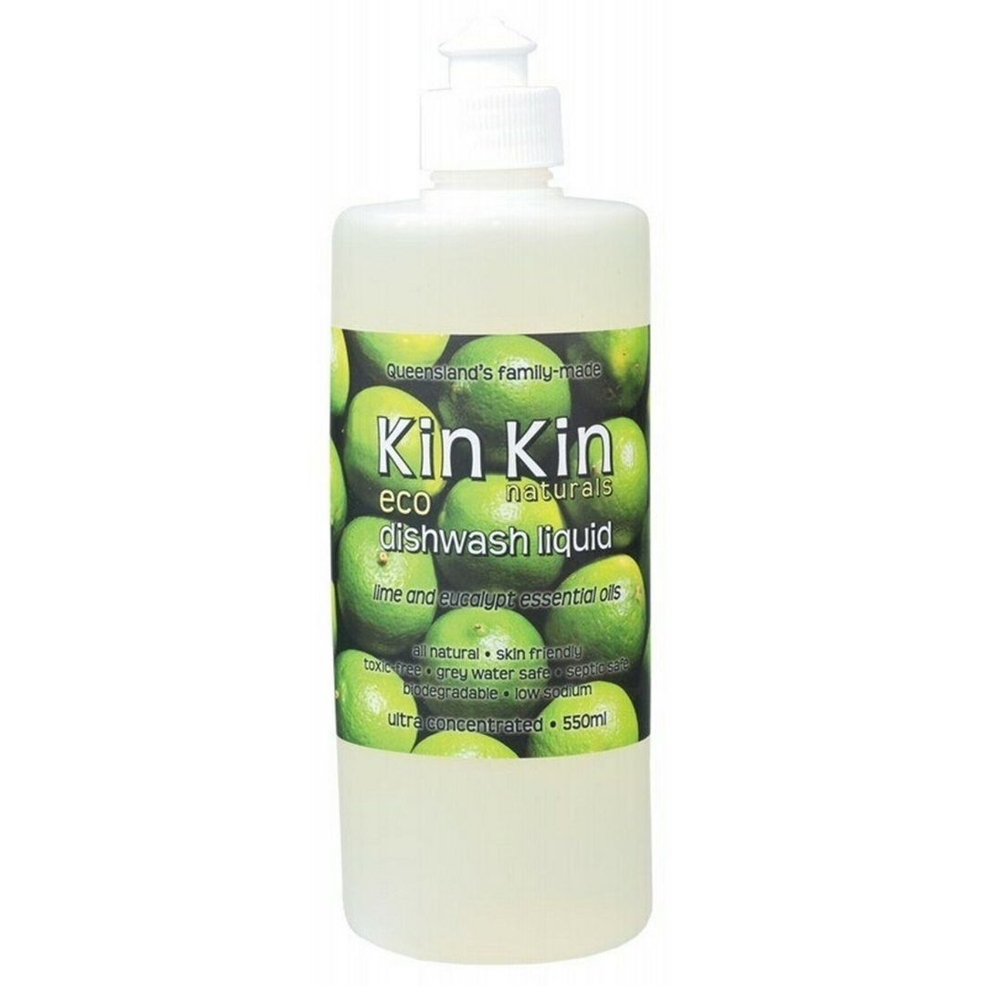 Kin Kin Dishwash Liquid Lime Eucalypt Echo Brisbane png, featured in the Joy Wholefoods online store.