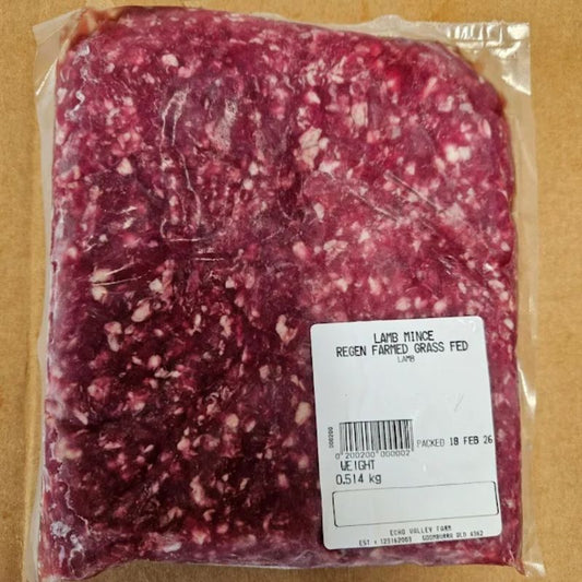 a pack of regeneratively farmed grass fed lamb mince