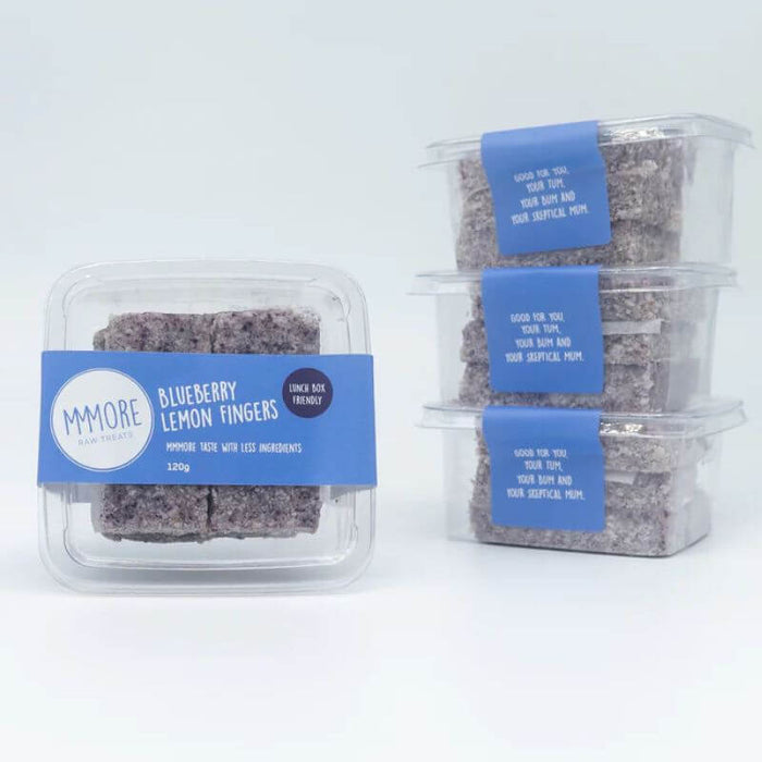 MMMore Raw Treats Blueberry Lemon Power Pack 120gm, featured in the Joy Wholefoods online store.