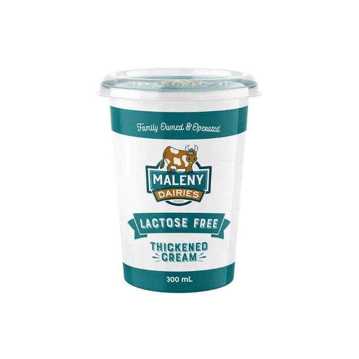Maleny Dairy Lactose Free Thickened Cream 300ml, featured in the Joy Wholefoods online store.