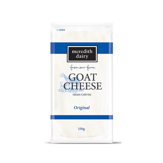 Meredith Dairy Goat Cheese Fresh Chevre Original 150gm, featured in the Joy Wholefoods online store.