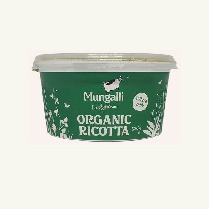 Mungalli Creek Dairy BioDynamic Organic Cheese Ricotta 3250gm, featured in the Joy Wholefoods online store.