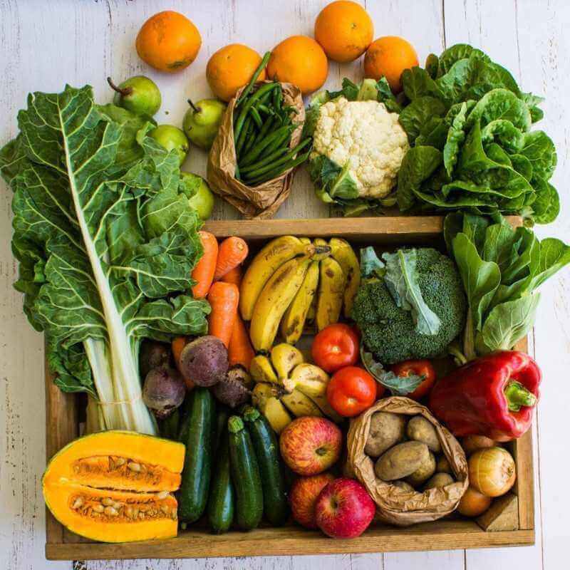 Organic Extra Large Fruit Veg Box Home Delivery Brisabne Gold Coast, featured in the Joy Wholefoods online store.