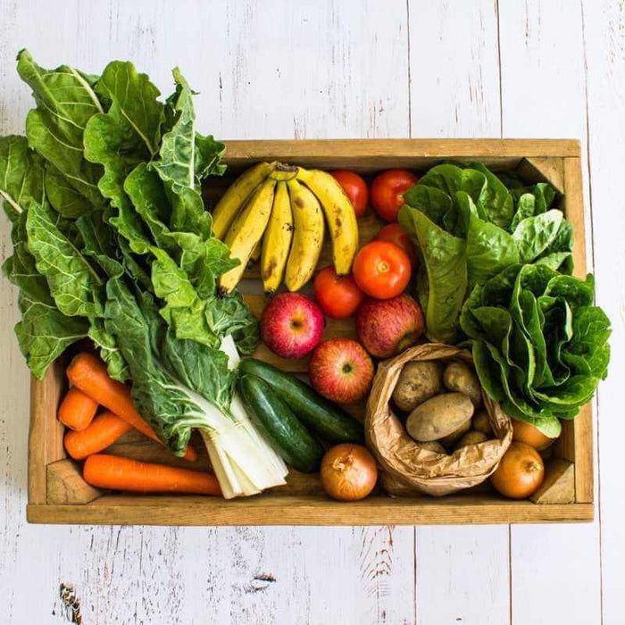 Organic Small Fruit Veg Box Home Delivery Brisbane Gold Coast, featured in the Joy Wholefoods online store.