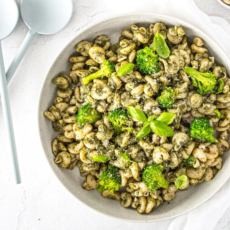 Pesto Broccoli Pasta, featured in the Joy Wholefoods online store.