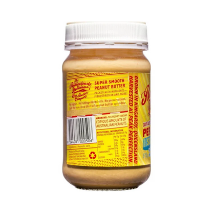 Ridiculous Delicious Peanut Butter Super Smooth 375gm, featured in the Joy Wholefoods online store.