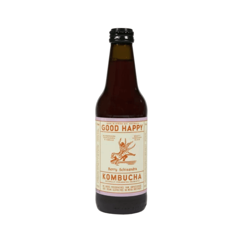 Spray FreeFarmacyGoodHappyKombuchaBerrySchisandra, featured in the Joy Wholefoods online store.