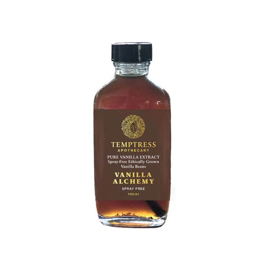 Temptress Apothecary Vanilla Extract 100ml, featured in the Joy Wholefoods online store.
