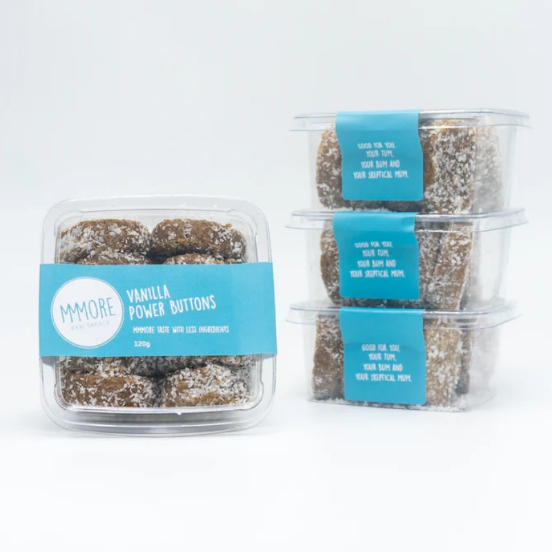 Vanilla Power Buttons, featured in the Joy Wholefoods online store.