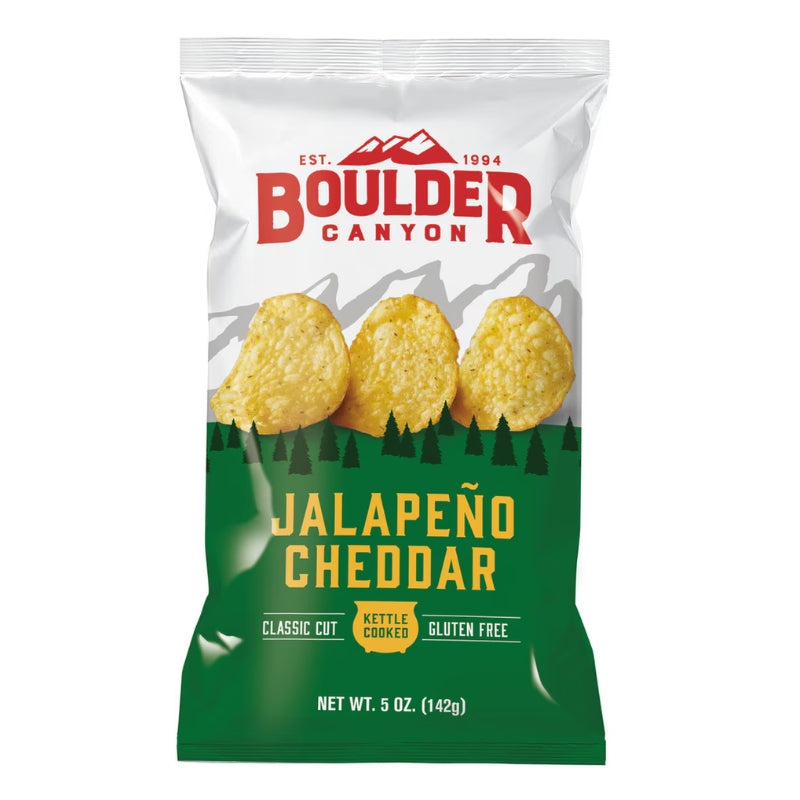 Jalapeño Cheddar chips packaging on a white background