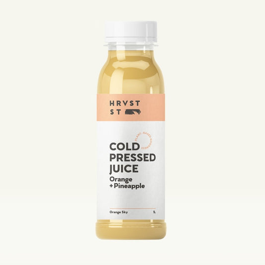 Hrvst st cold pressed juice orange sky 1l Brisbane, featured in the Joy Wholefoods online store.
