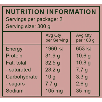 Jill's Satay Chicken - Organic & GF (except oats) (Serves 2)
